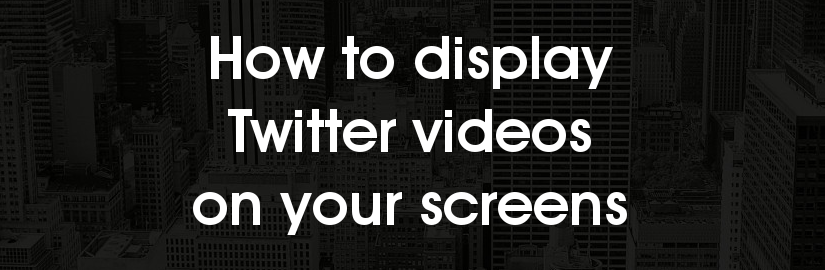 How to display Twitter videos on screens